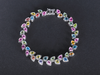 Mehrfarbiges Edelstein-Regenbogenarmband BTB008