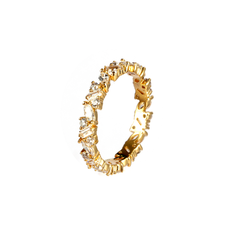Ring mit gemischten kubischen Zirkonen