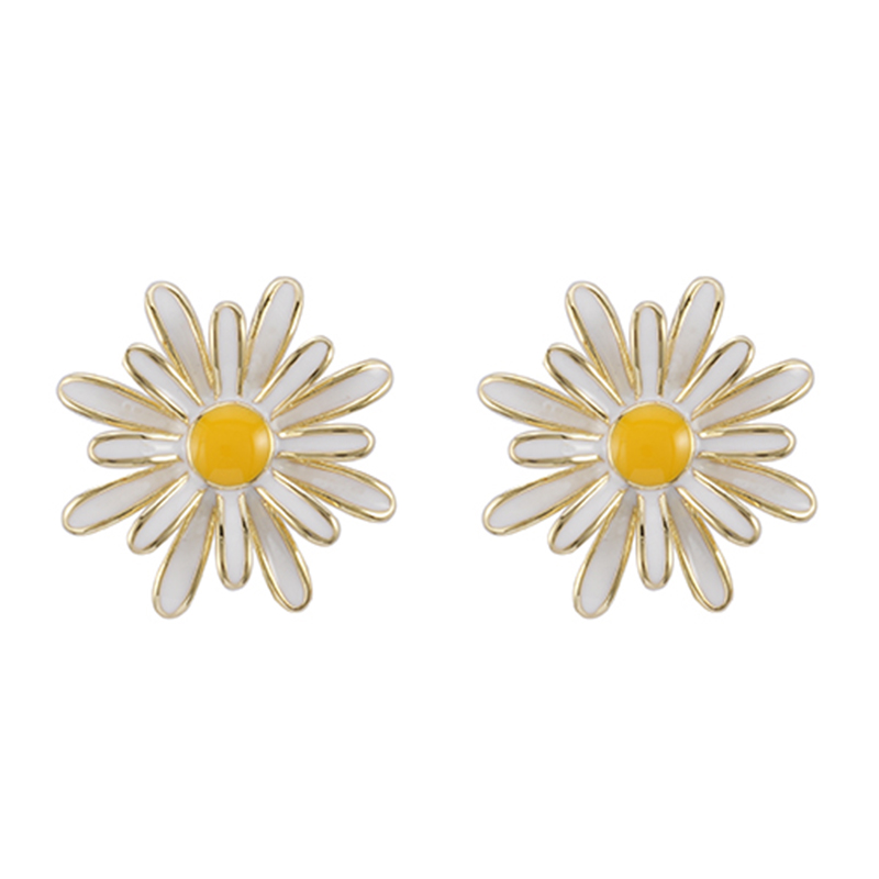 Vorrätige Blumen-Emaille-Ohrringe2,0–2,5 $